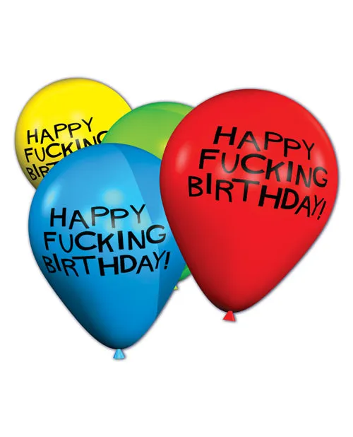 11 Happy Fucking Birthday Balloons - Bag of 8