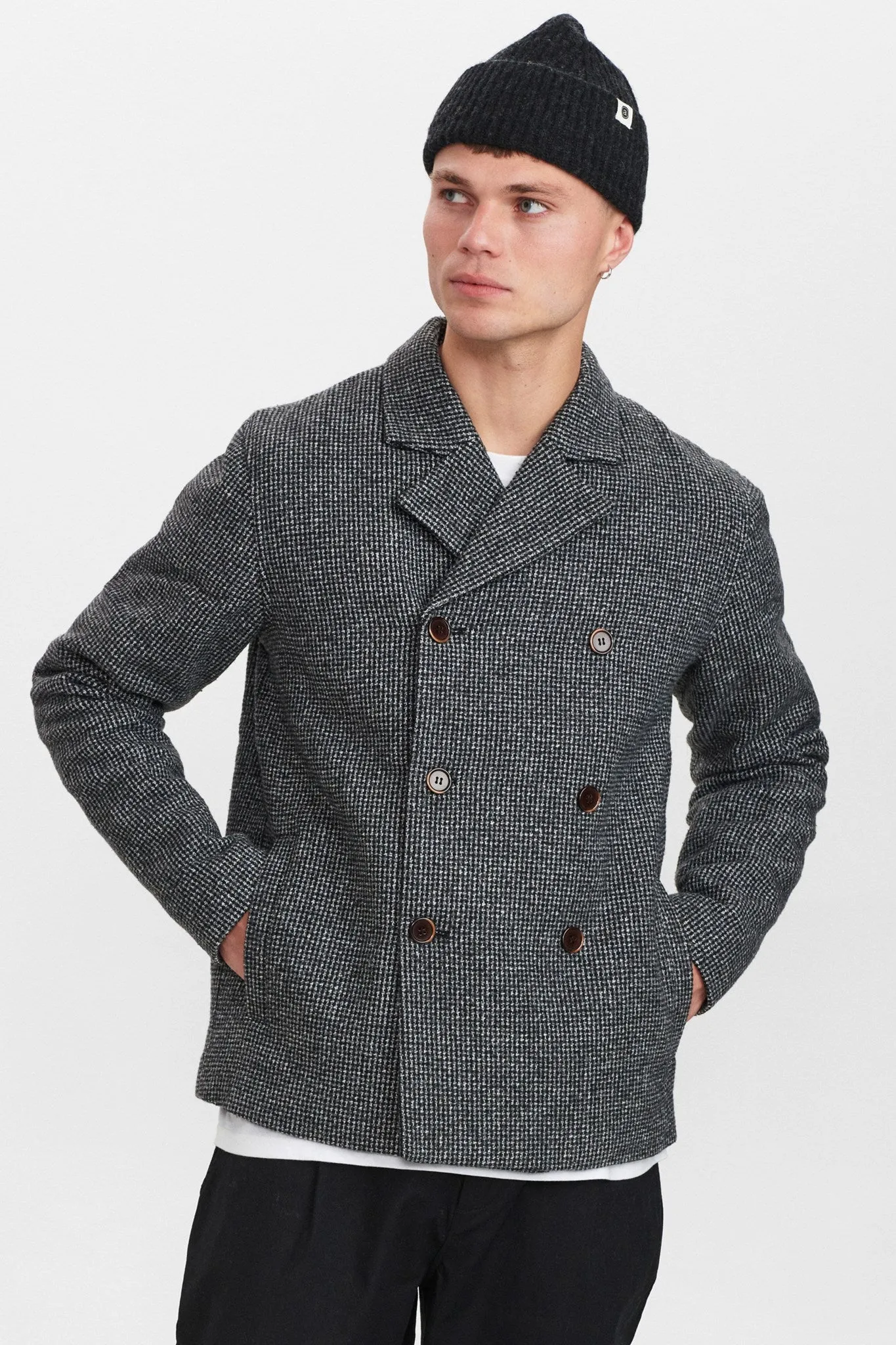 AKBØRGE PATCH JACKET - Granit grey mel