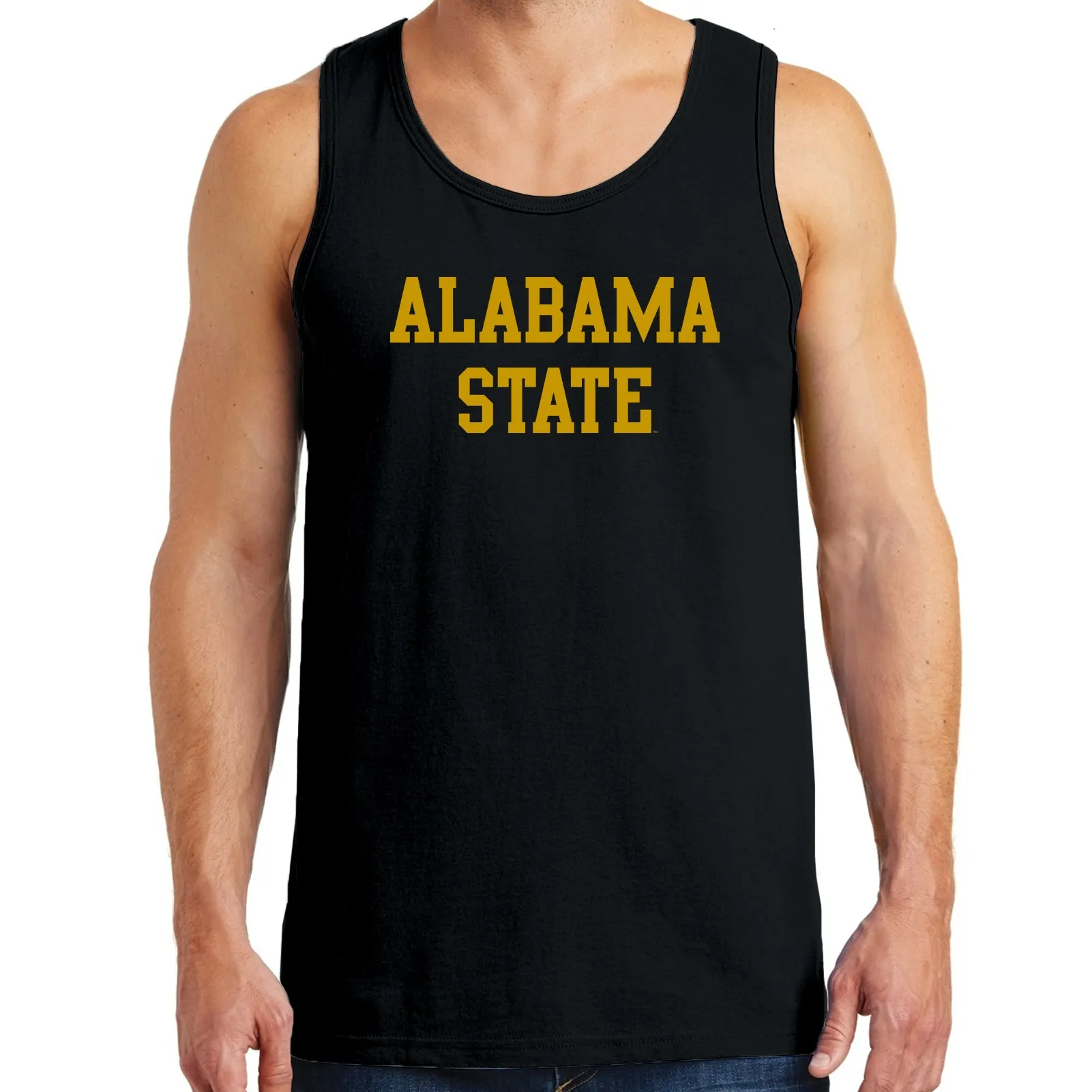 Alabama State University Hornets Basic Block Tank Top - Black