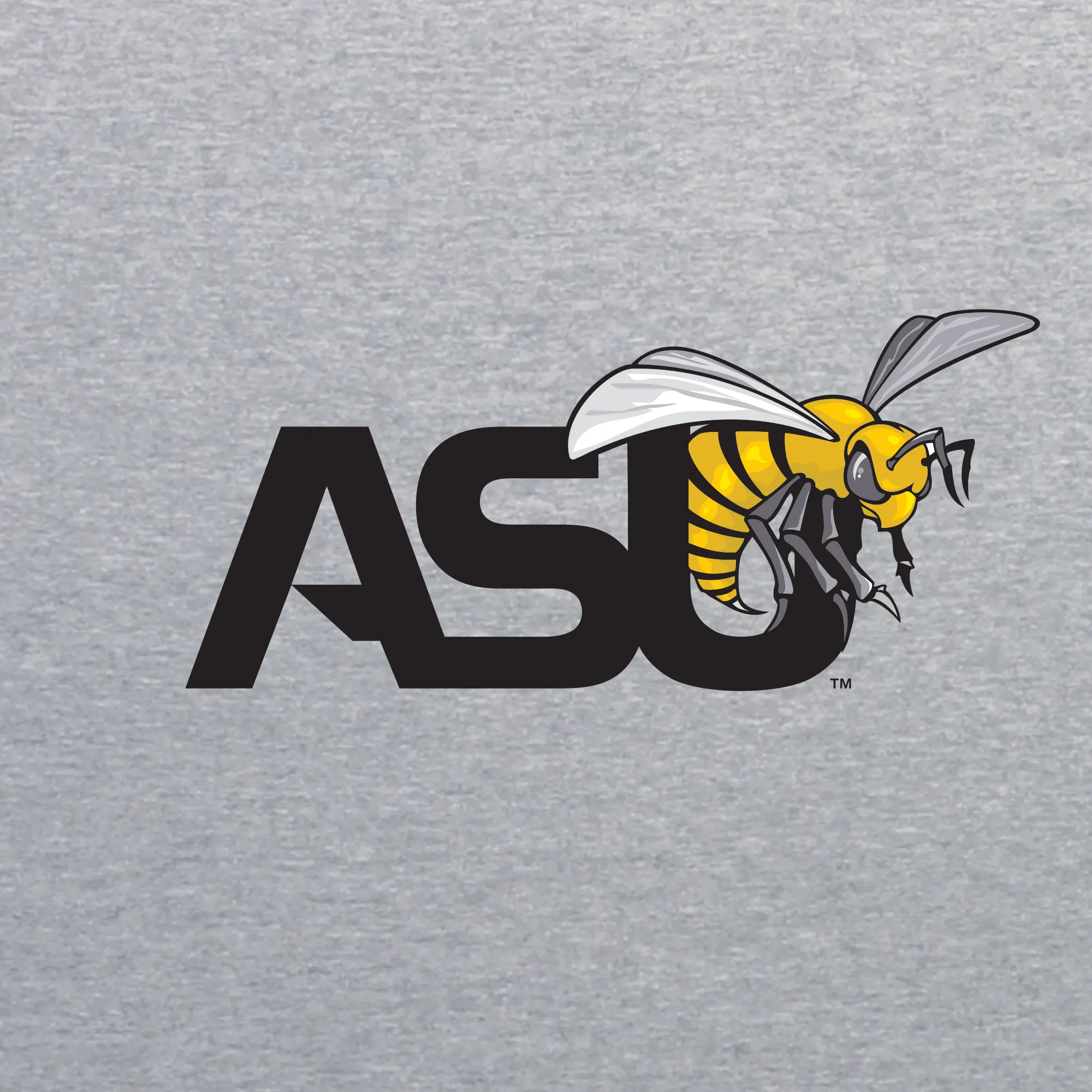 Alabama State University Hornets Primary Logo Long Sleeve T Shirt - Sport Grey