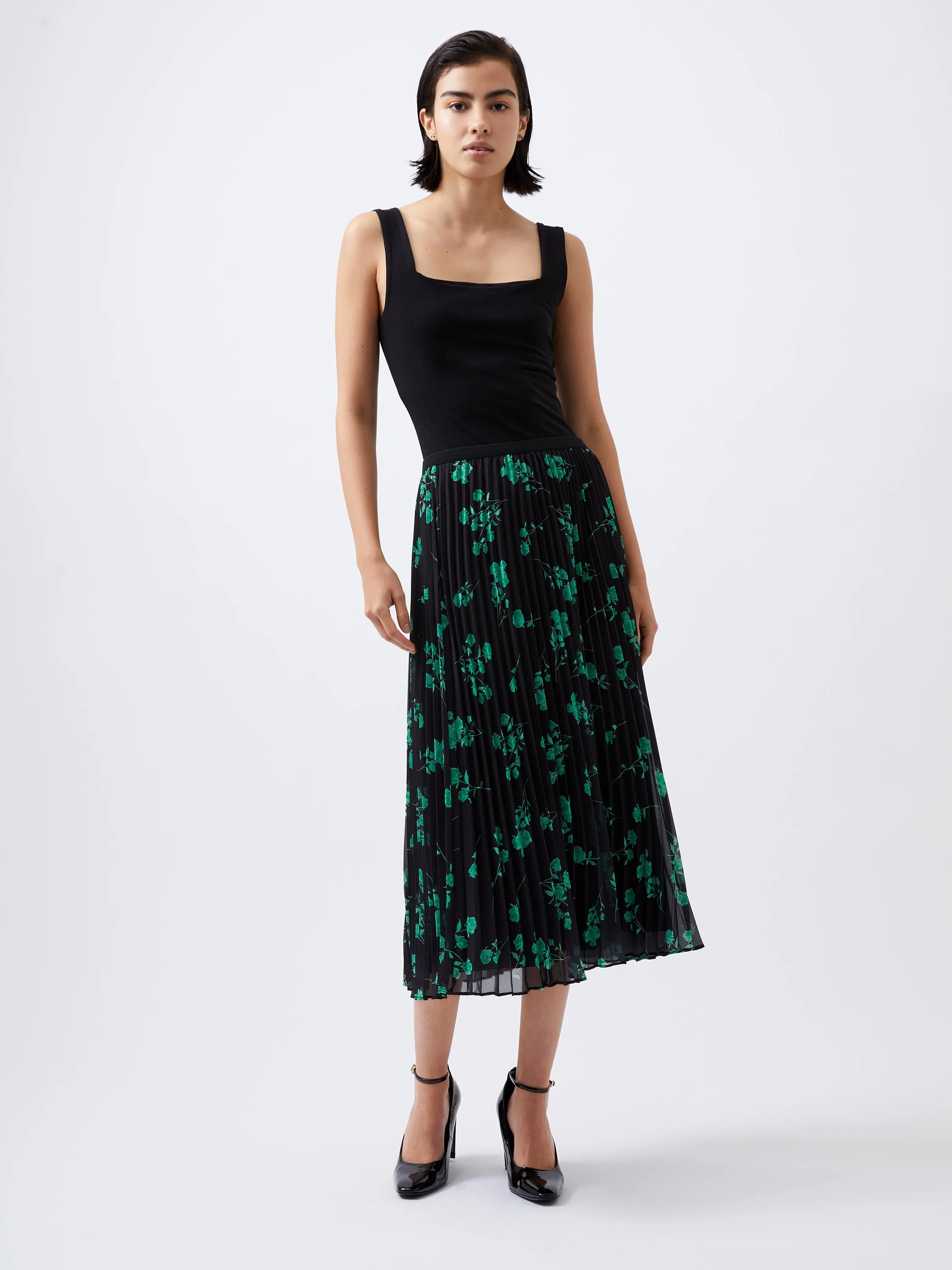 Alessandra Recycled Pleated Skirt