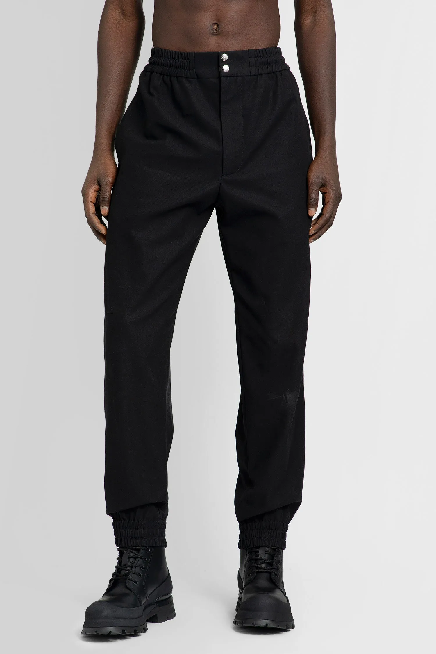 ALEXANDER MCQUEEN MAN BLACK TROUSERS