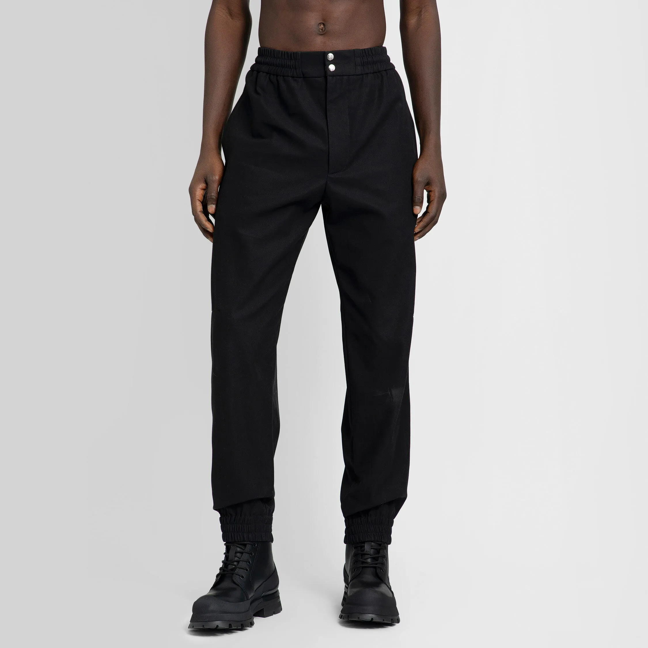 ALEXANDER MCQUEEN MAN BLACK TROUSERS