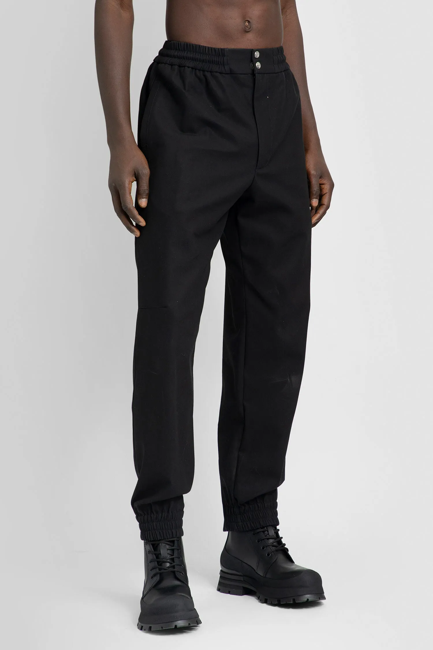 ALEXANDER MCQUEEN MAN BLACK TROUSERS