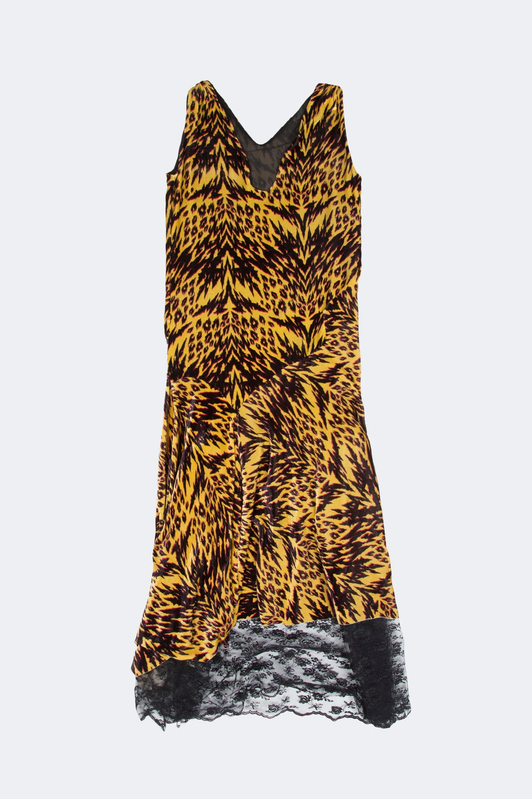 Animal Ragged Maxi Dress