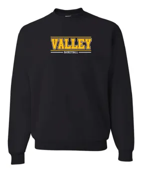 Apple Valley Basketball - Youth & Adult Crew Sweatshirt - Black