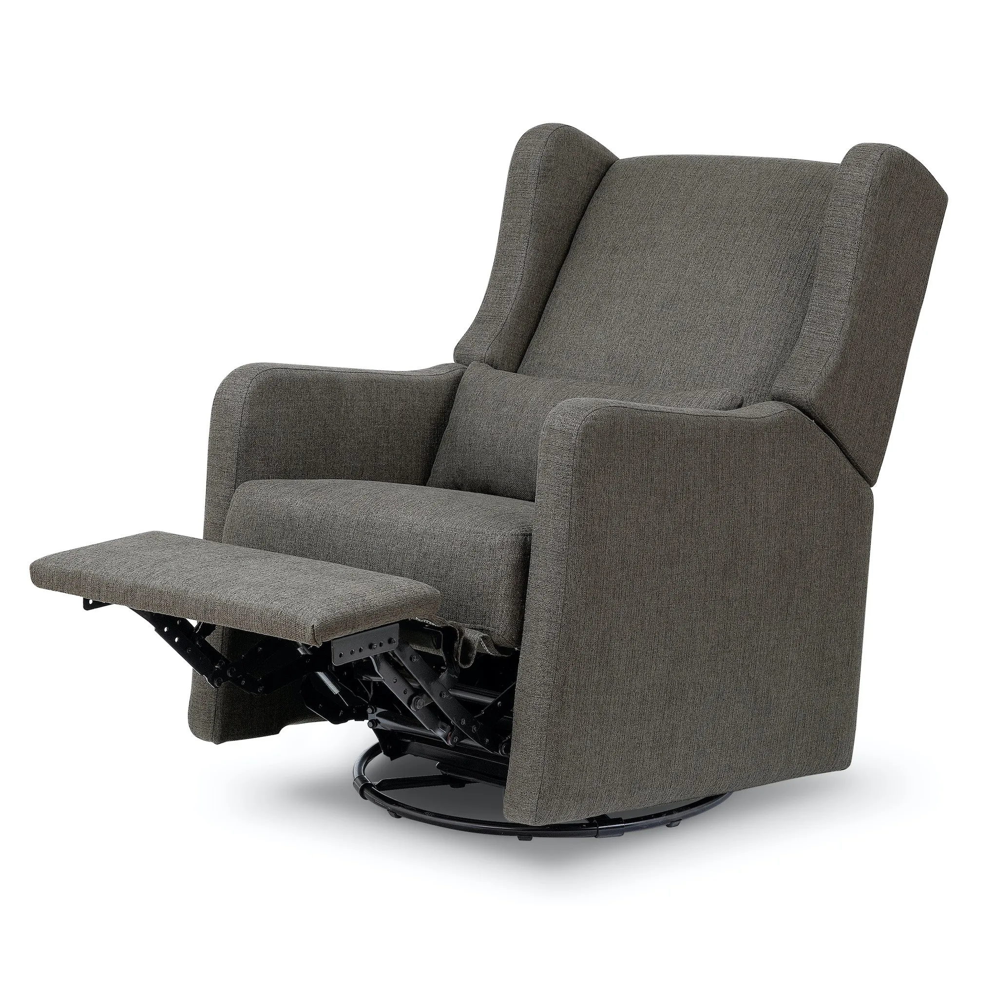 Arlo Recliner   Swivel Glider in Water Repellent   Stain Resistant Fabric - Charcoal Linen