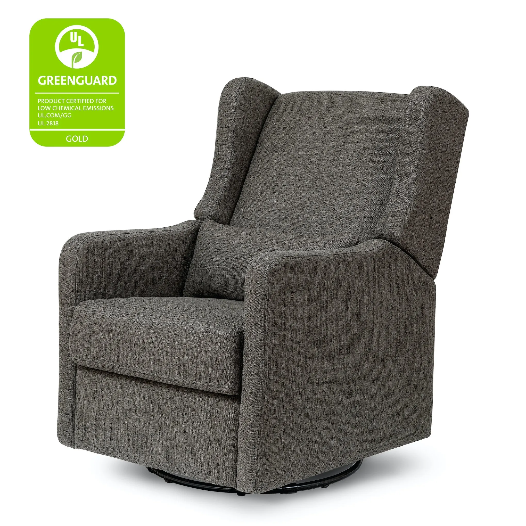 Arlo Recliner   Swivel Glider in Water Repellent   Stain Resistant Fabric - Charcoal Linen