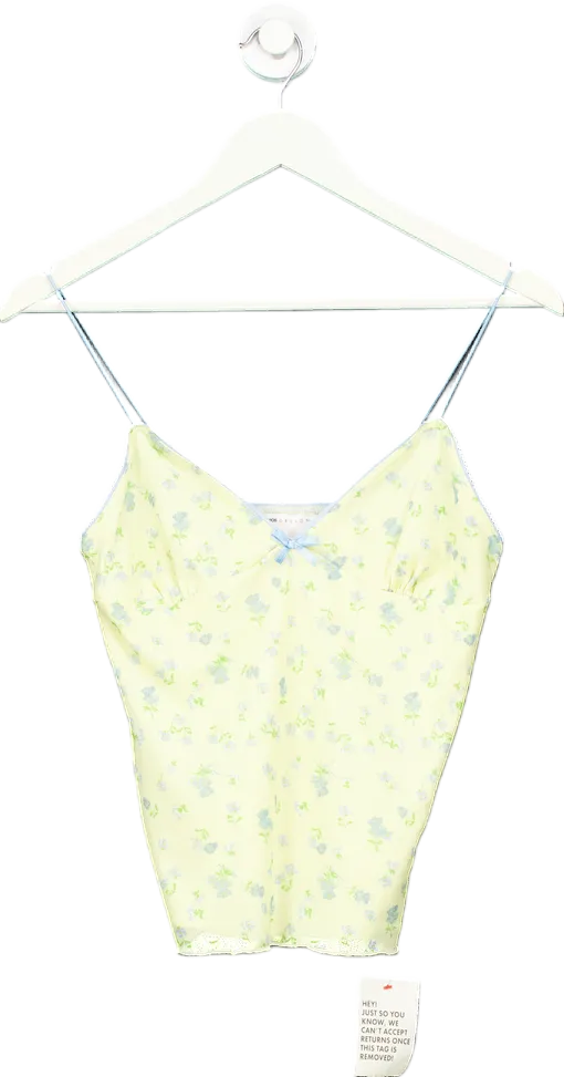 ASOS Design Yellow Floral Camisole Top UK 8