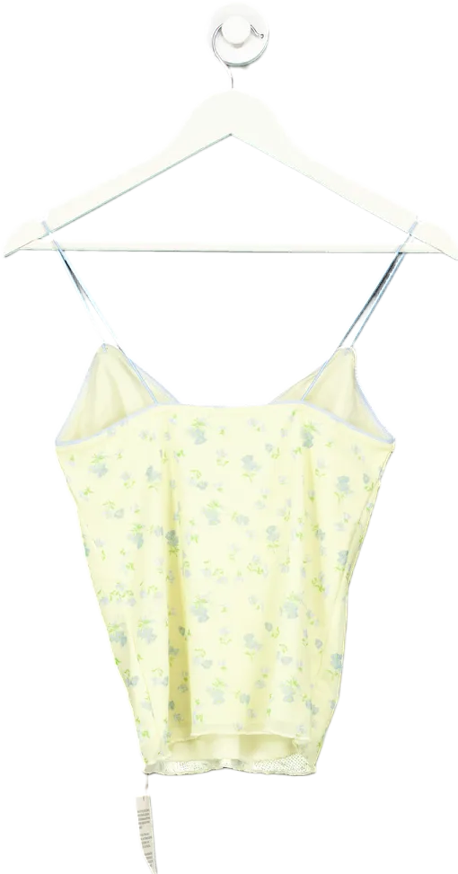 ASOS Design Yellow Floral Camisole Top UK 8