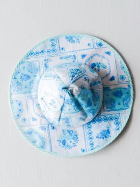 Baby Sunhat - Patchwork Blue