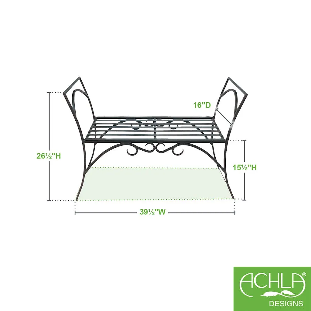 Backless Arbor Bench by Achla Designs