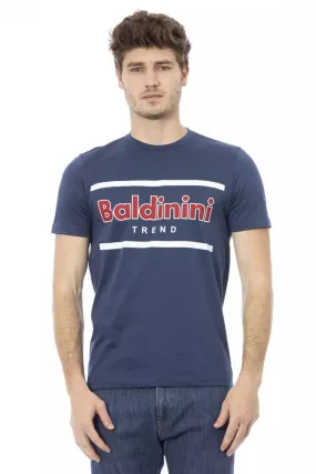 Baldinini Trend Blue Cotton Men T-Shirt