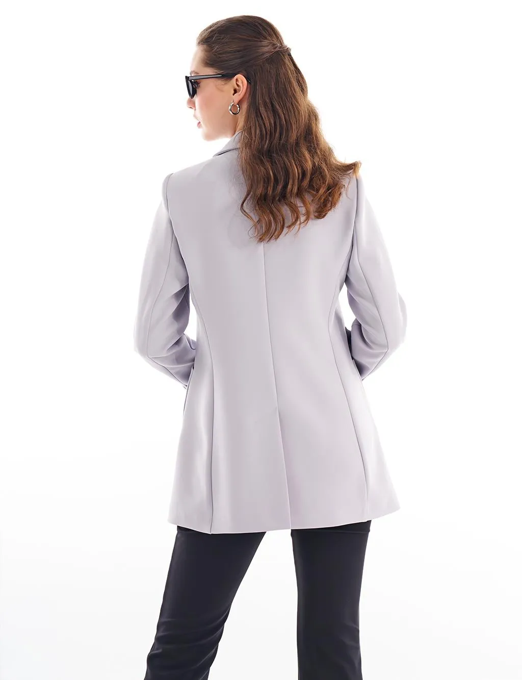 Basic Blazer Jacket Gray