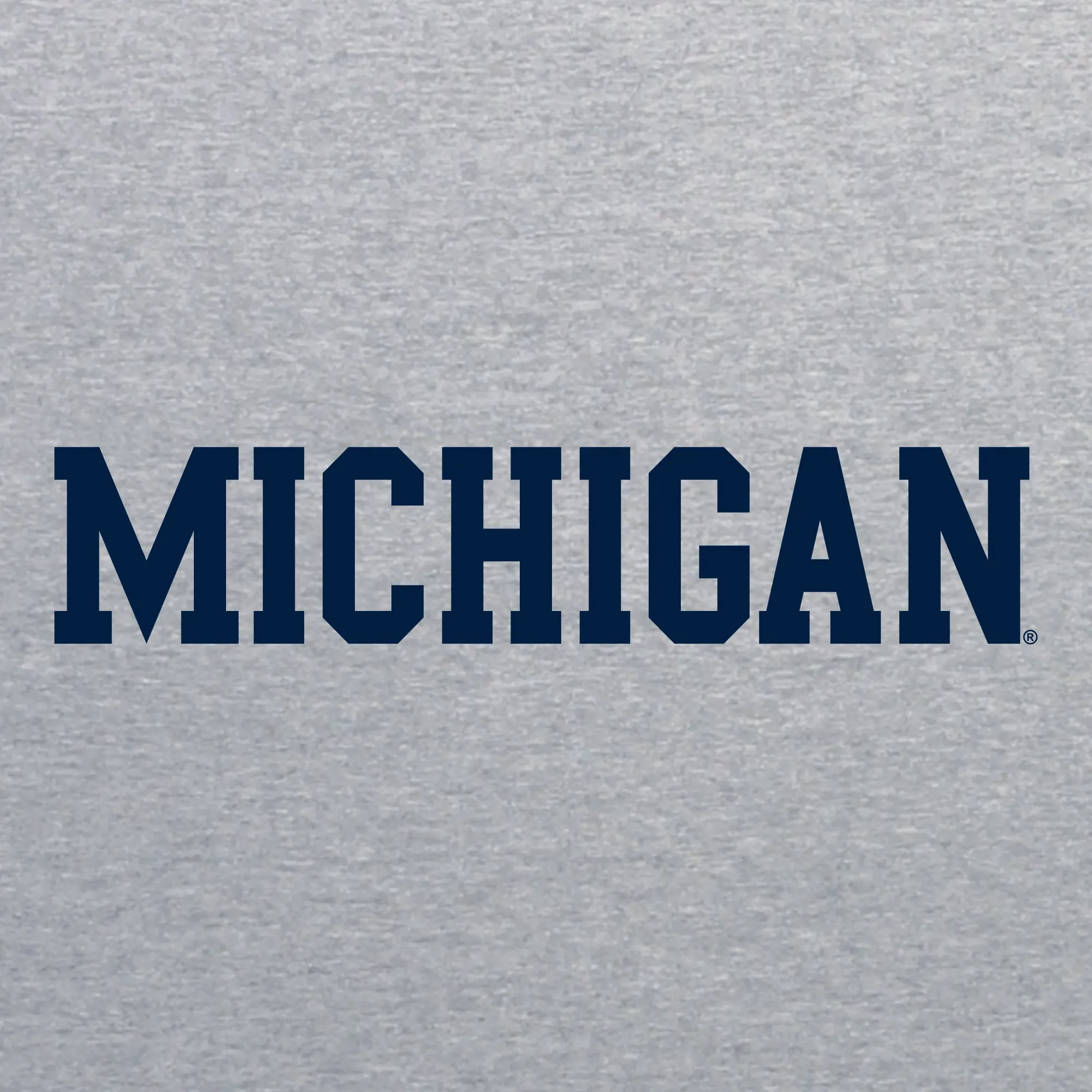 Basic Block University of Michigan Youth Basic Cotton Long Sleeve T Shirt - Sport Grey