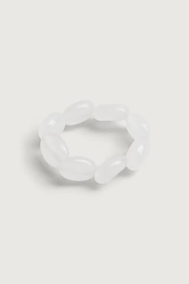 BEADED NATURAL STONE RING