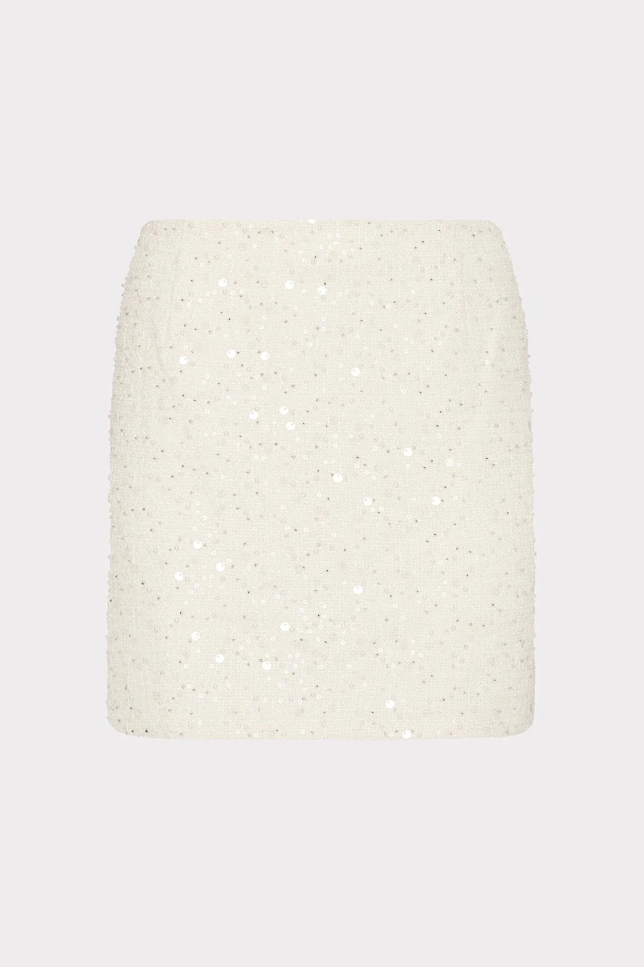 Beaded Tweed Modern Mini Skirt