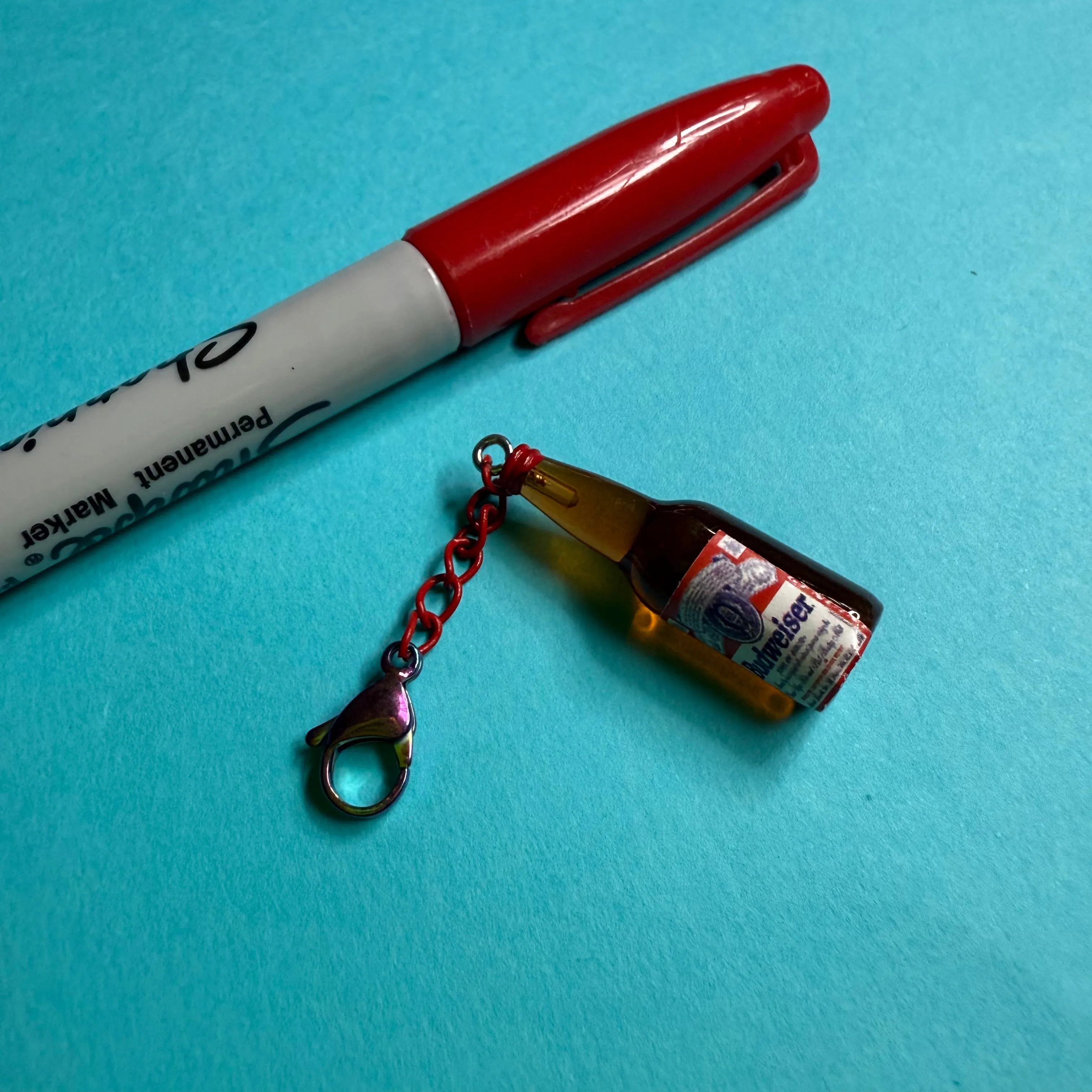 Beer bottle mini charm