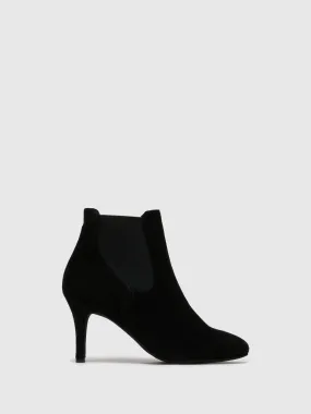 Black Elasticated Ankle Boots