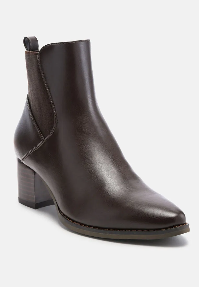 Block Heeled Chelsea Boots