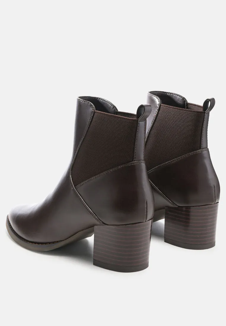 Block Heeled Chelsea Boots