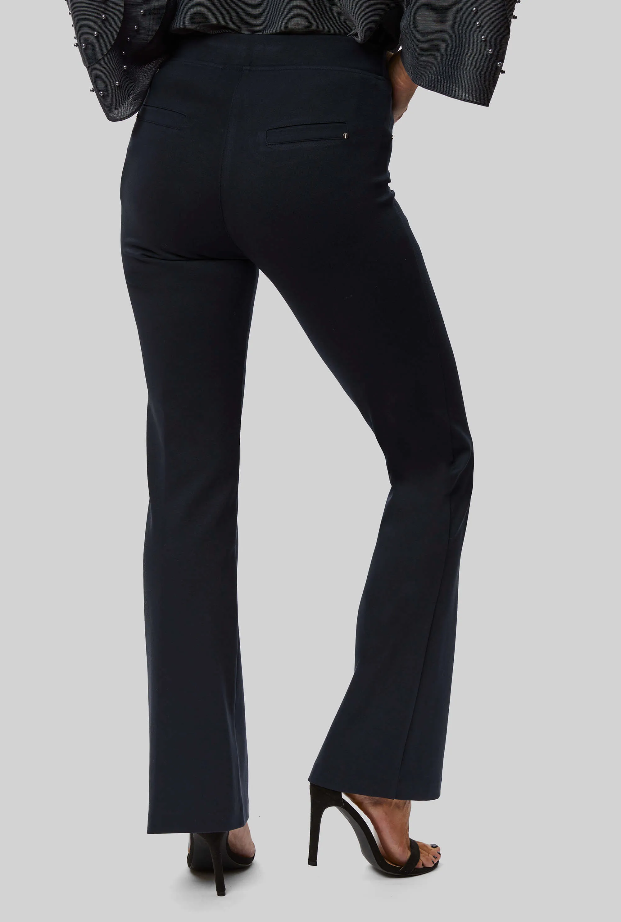 Boot Leg Trousers Navy