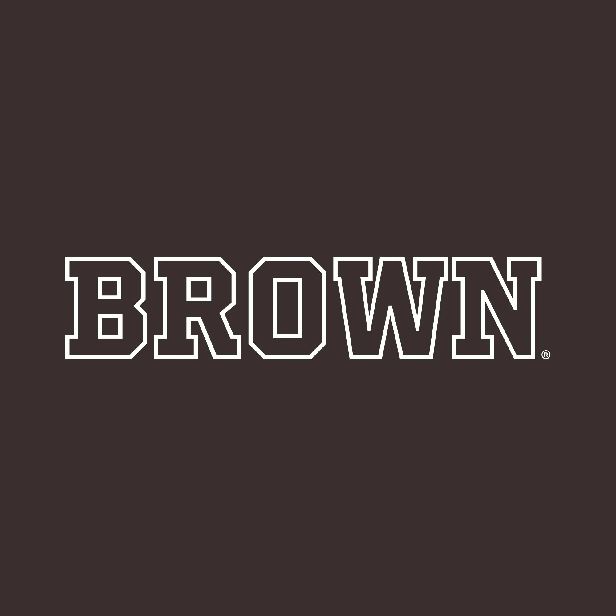 Brown University Bears Basic Block Short Sleeve T Shirt - Dark Chocolate