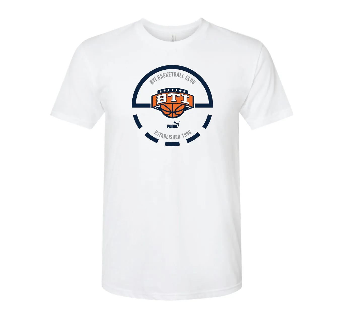 BTI Basketball - 2024 Circle Logo White