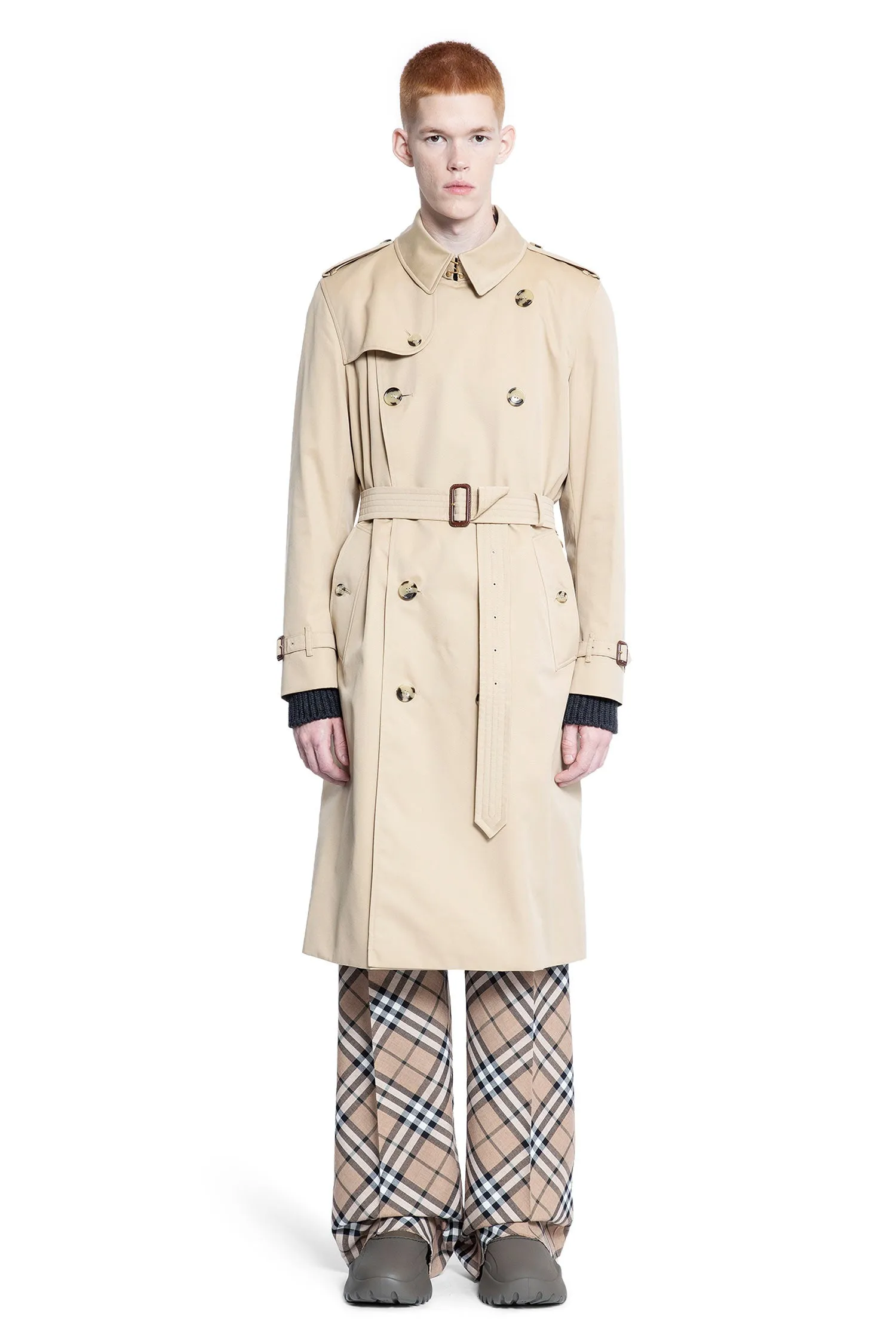 BURBERRY MAN BEIGE COATS