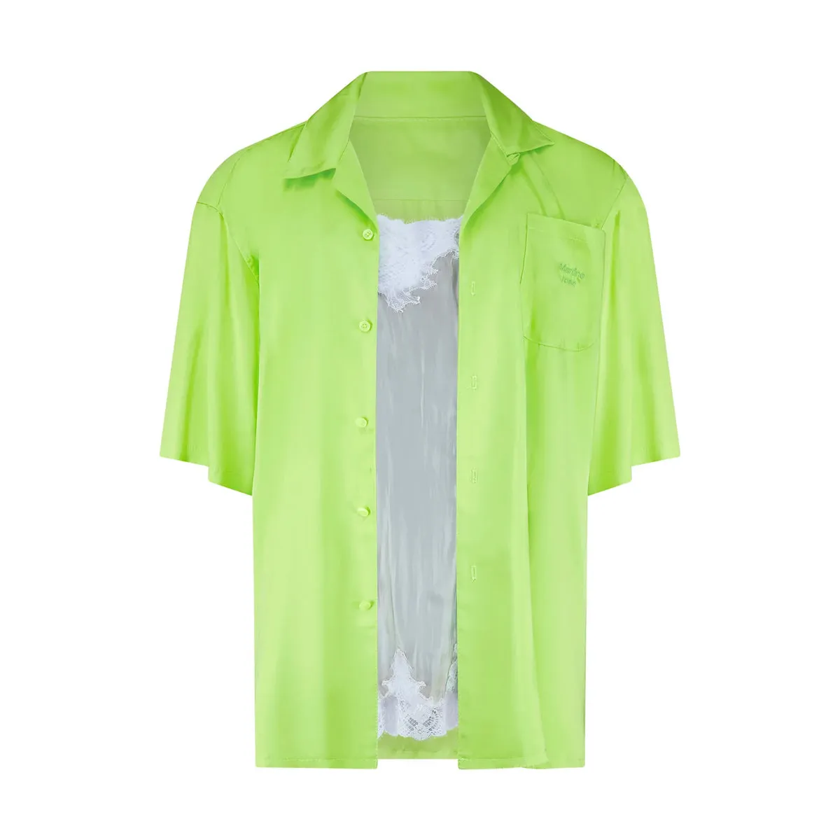 Camisole Shirt 'Lime Irridescent'