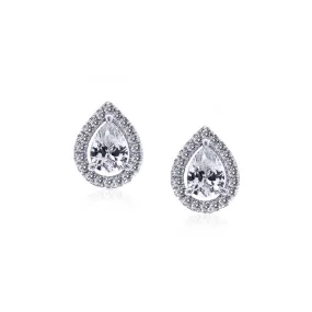 CARAT* London Sterling Silver Emile Stud Earrings