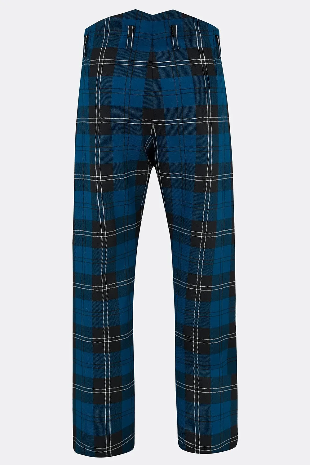 CAVALRY TROUSERS IN BLUE CHECK (made to order)