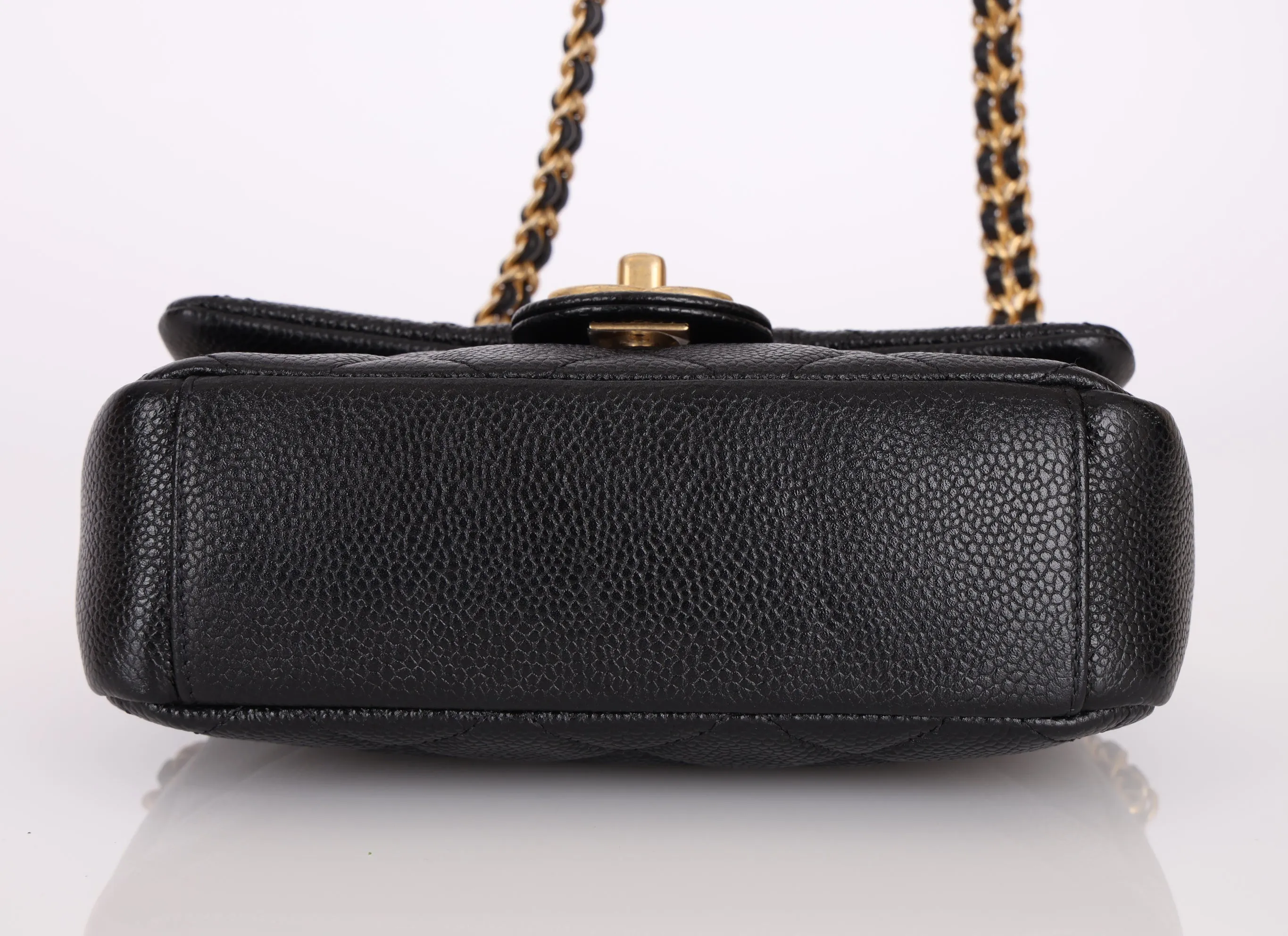 Chanel 2021 Caviar Chain Soul Mini Flap Bag