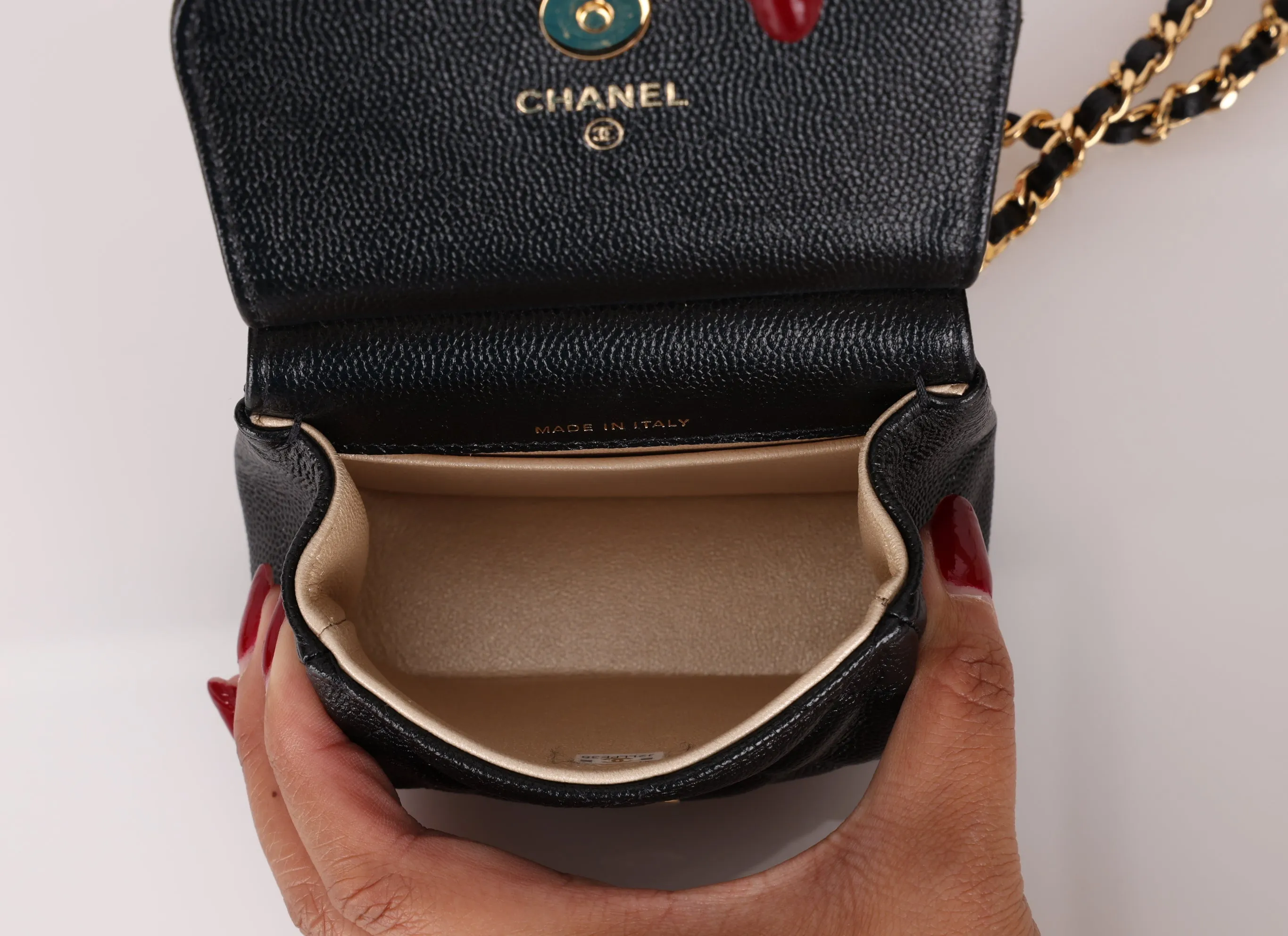 Chanel Caviar 22K Mini Chain Crossbody