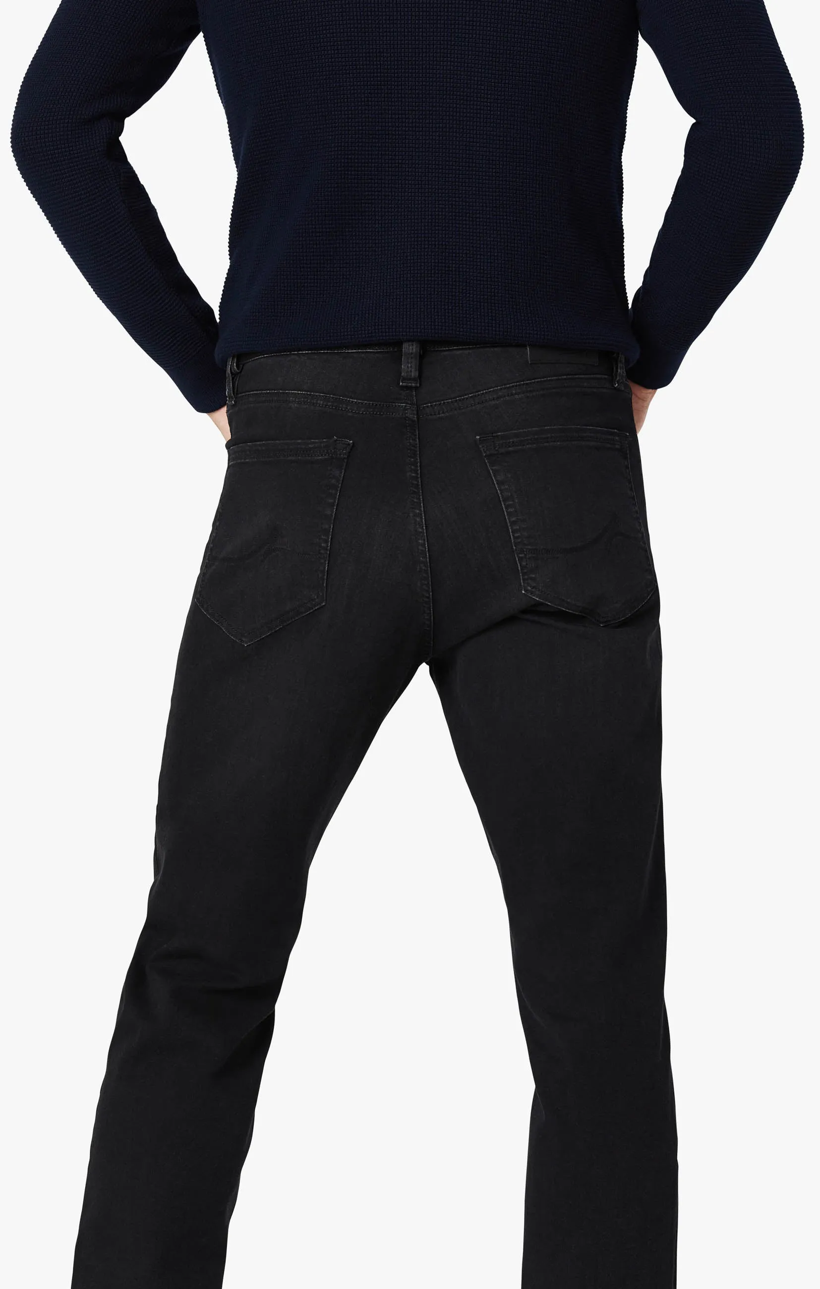 Charisma Relaxed Straight Leg Jeans In Black Siena