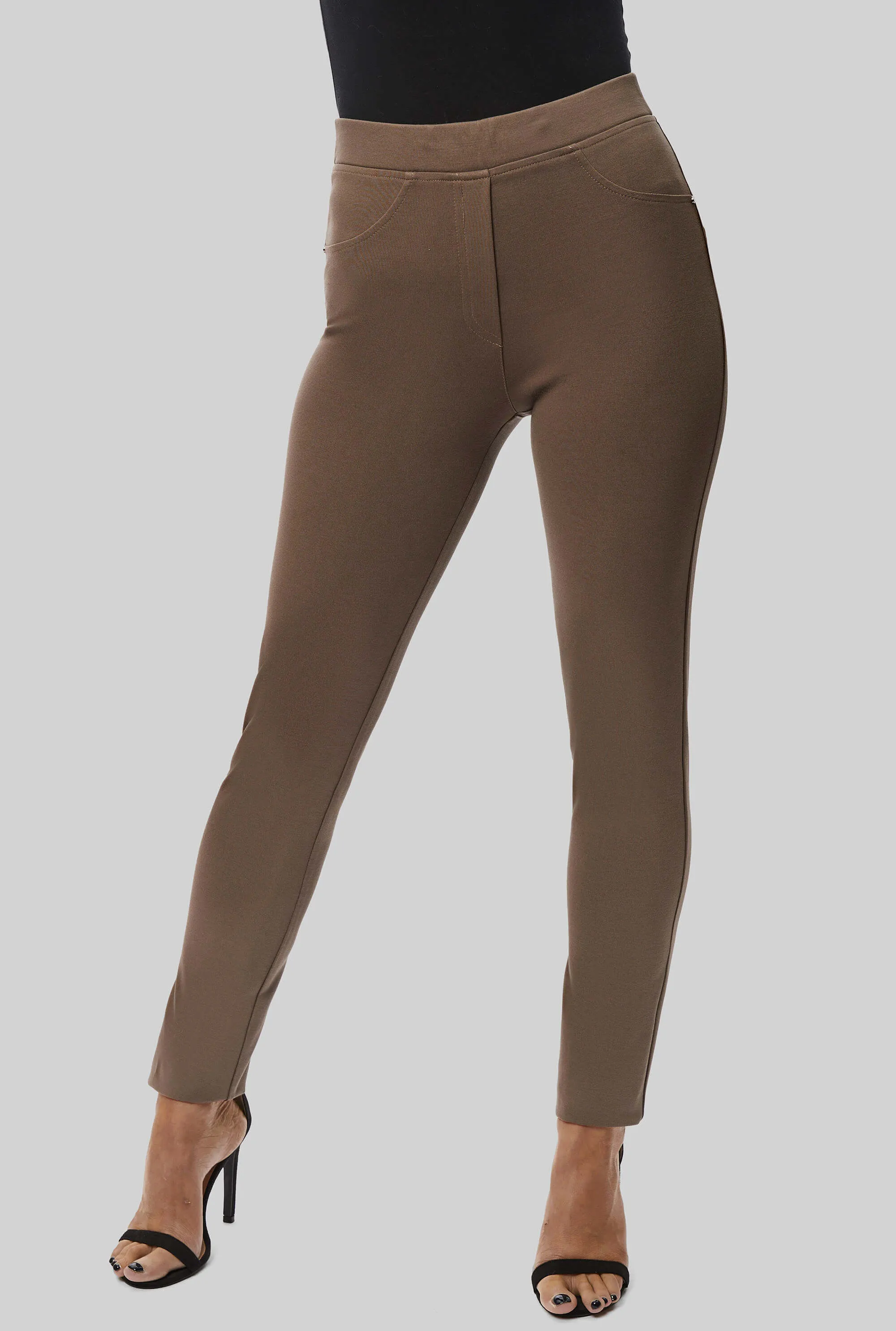 Cigarette Trousers Taupe