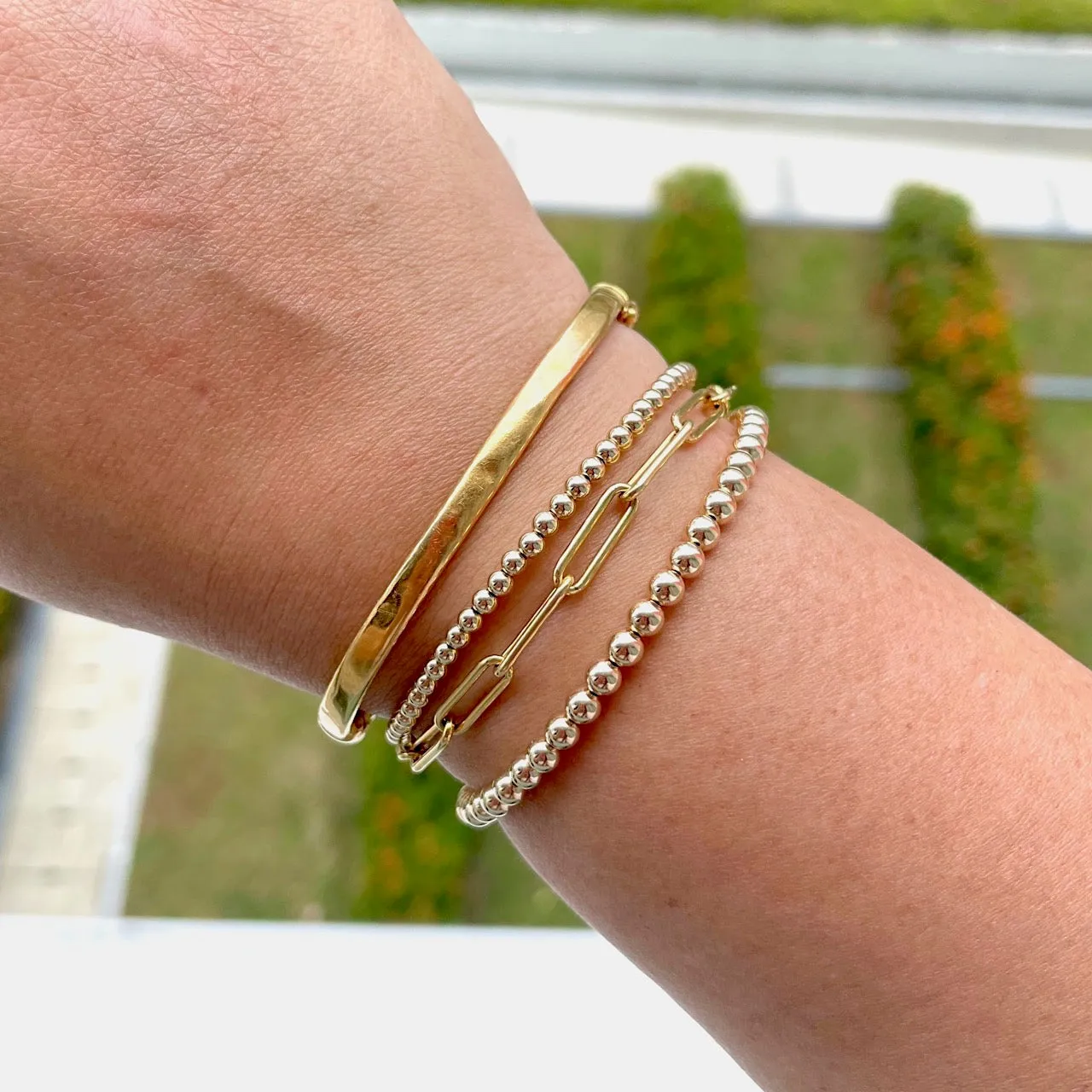 Classic Beaded Cuff Bracelet