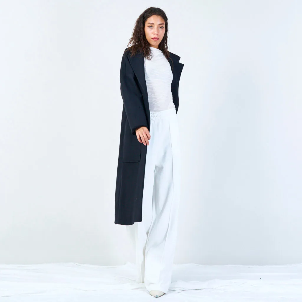 Classic double-breasted long coat wholesale