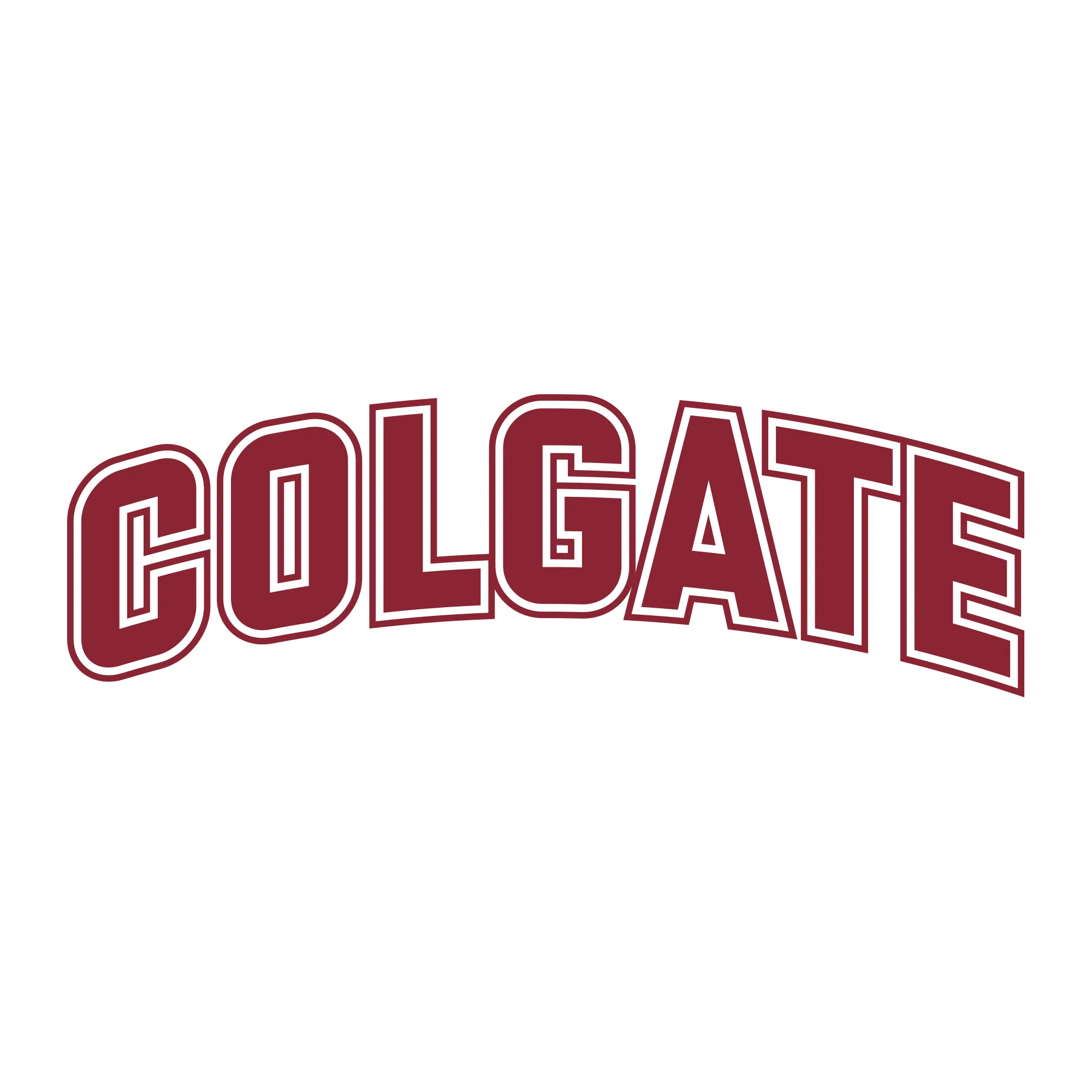 Colgate University Raiders Arch Logo Women's  Short Sleeve T Shirt - White