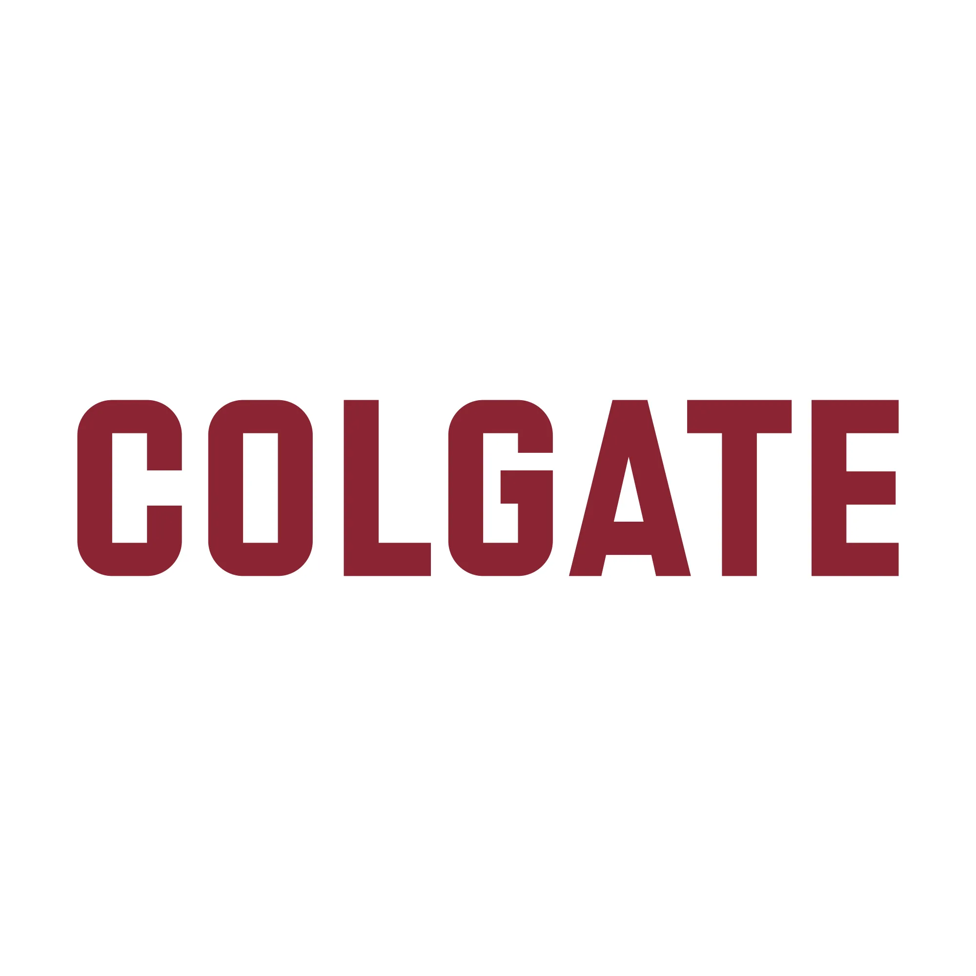 Colgate University Raiders Basic Block Tank Top - White