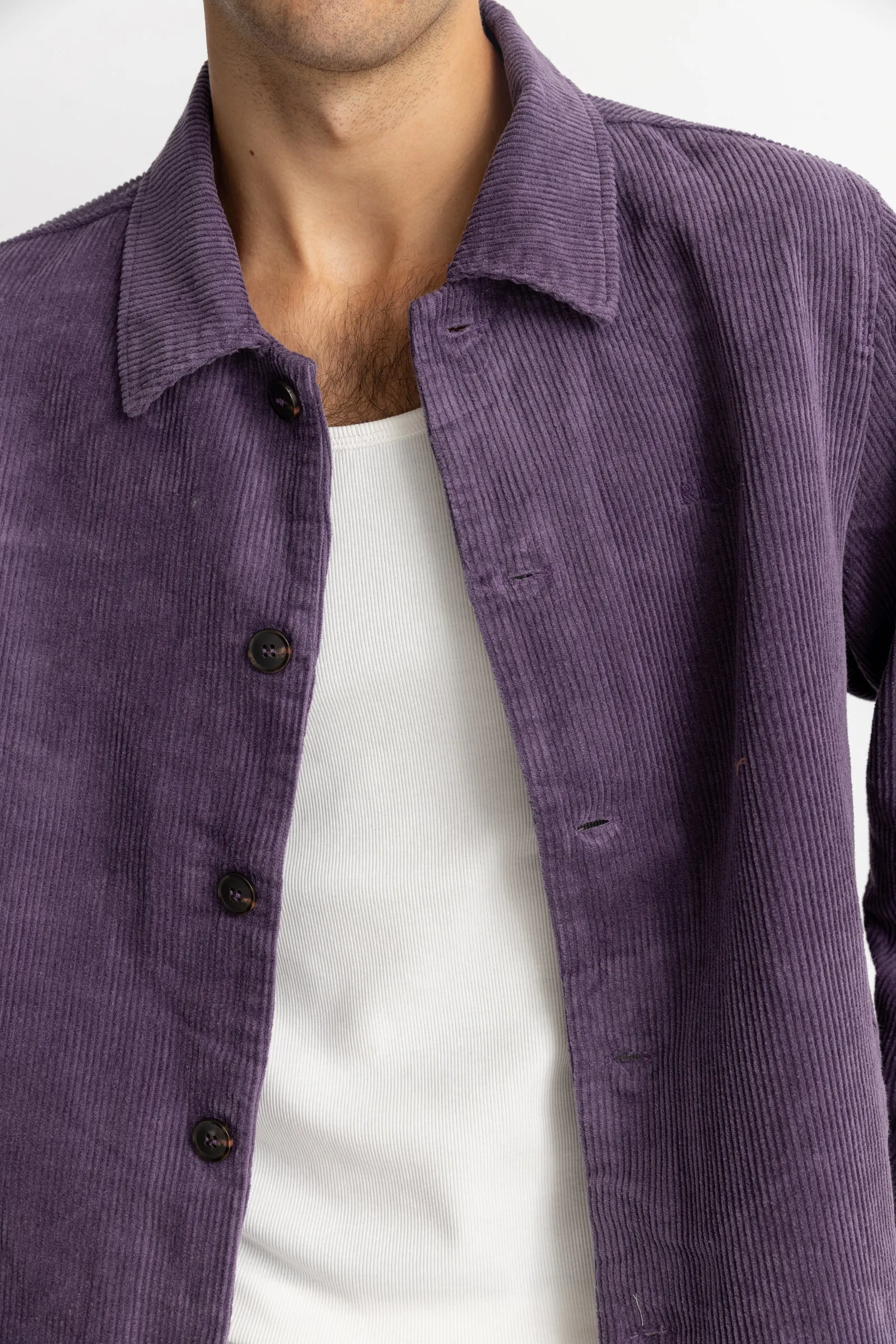 Cord Langley Jacket Plum