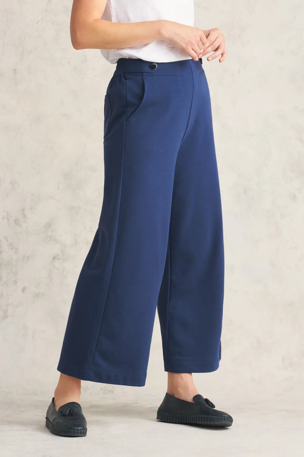 Cotton Culotte Track Pant