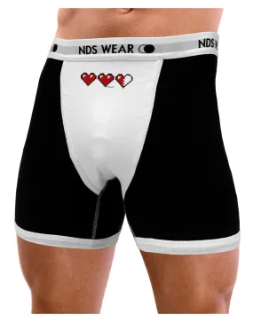 Couples Pixel Heart Life Bar - Left Mens Boxer Brief Underwear by TooLoud