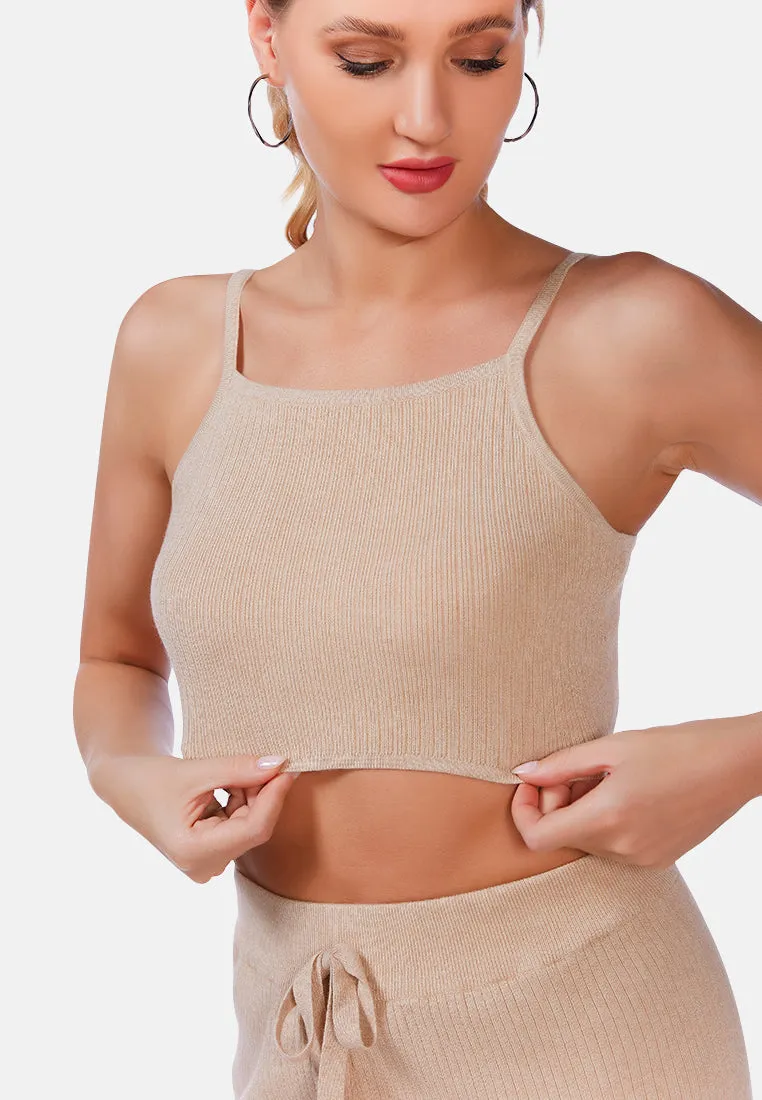 Cropped Camisole Bralette