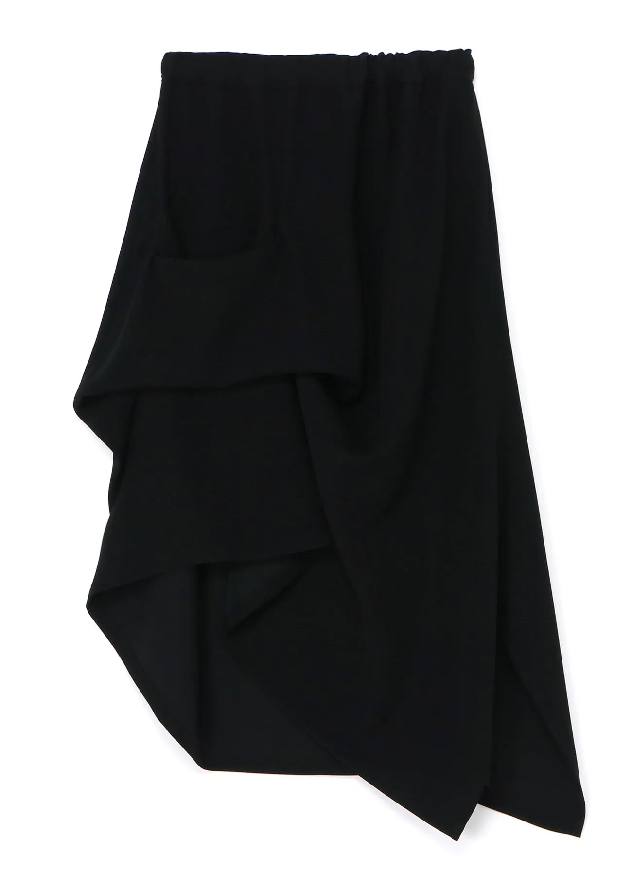 DOUBLE SATIN IRREGULAR HEM SKIRT