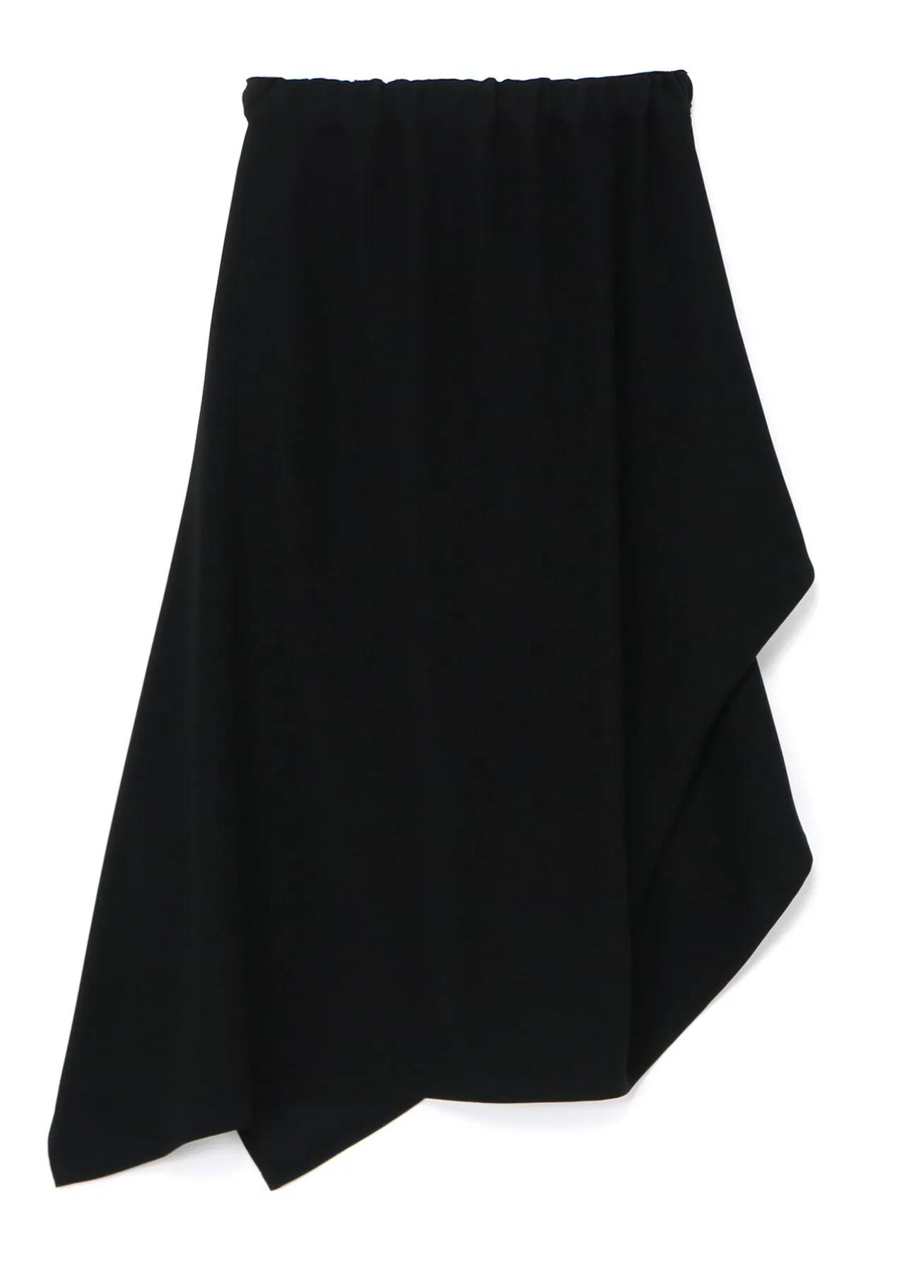 DOUBLE SATIN IRREGULAR HEM SKIRT