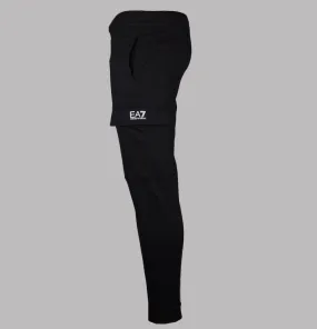 EA7 Cotton Cargo Pants Black/White