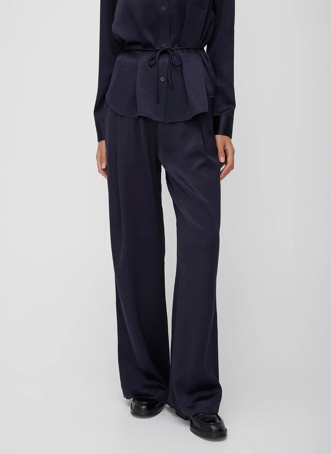 Ecosatin High Rise Trousers