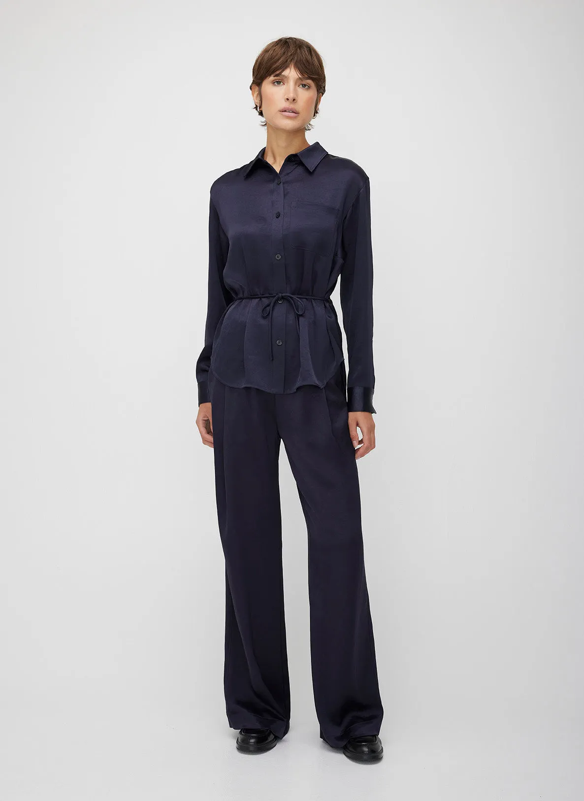 Ecosatin High Rise Trousers