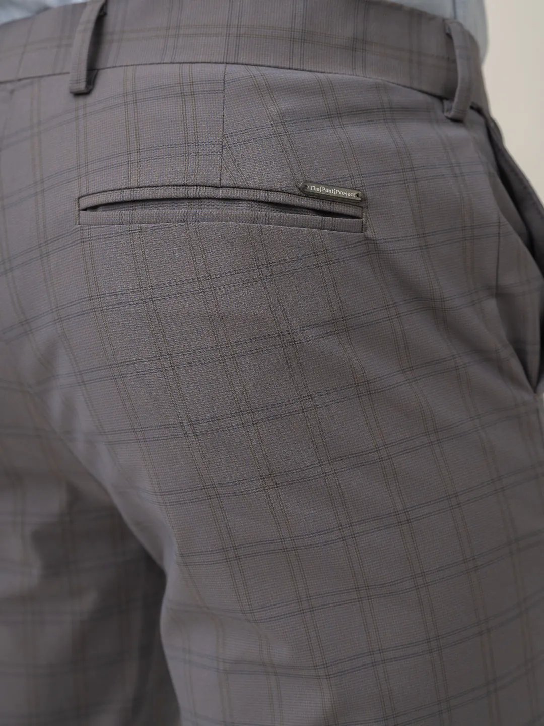 Falcon Grey Checks Formal Pants